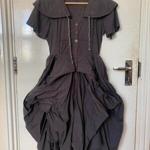 AllSaints Women's Grey and Black Dresses